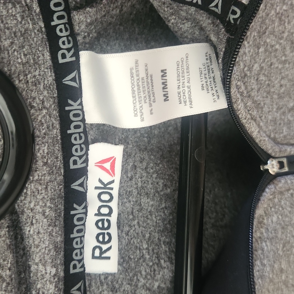 Reebok Gray Quarter-Zip Pullover - image 2